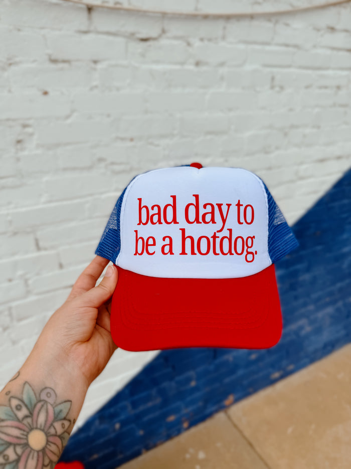580 Trucker Hat + Hotdog RWB