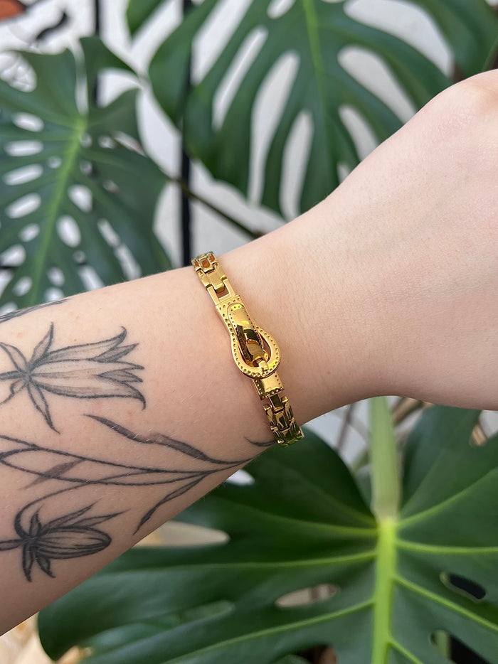 Watch Strap 18K Gold Plated Bracelet