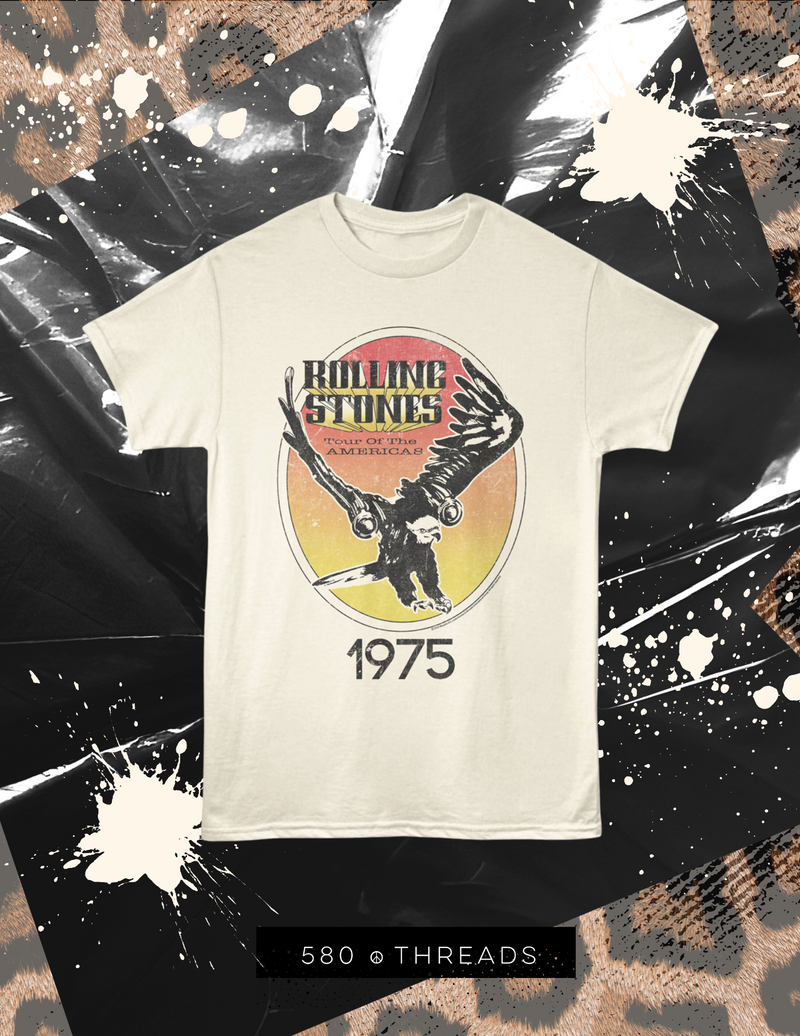 Rolling Stones Tour of The Americas Tee Ivory