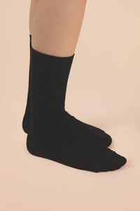 Ribbed mock socks: FOREST