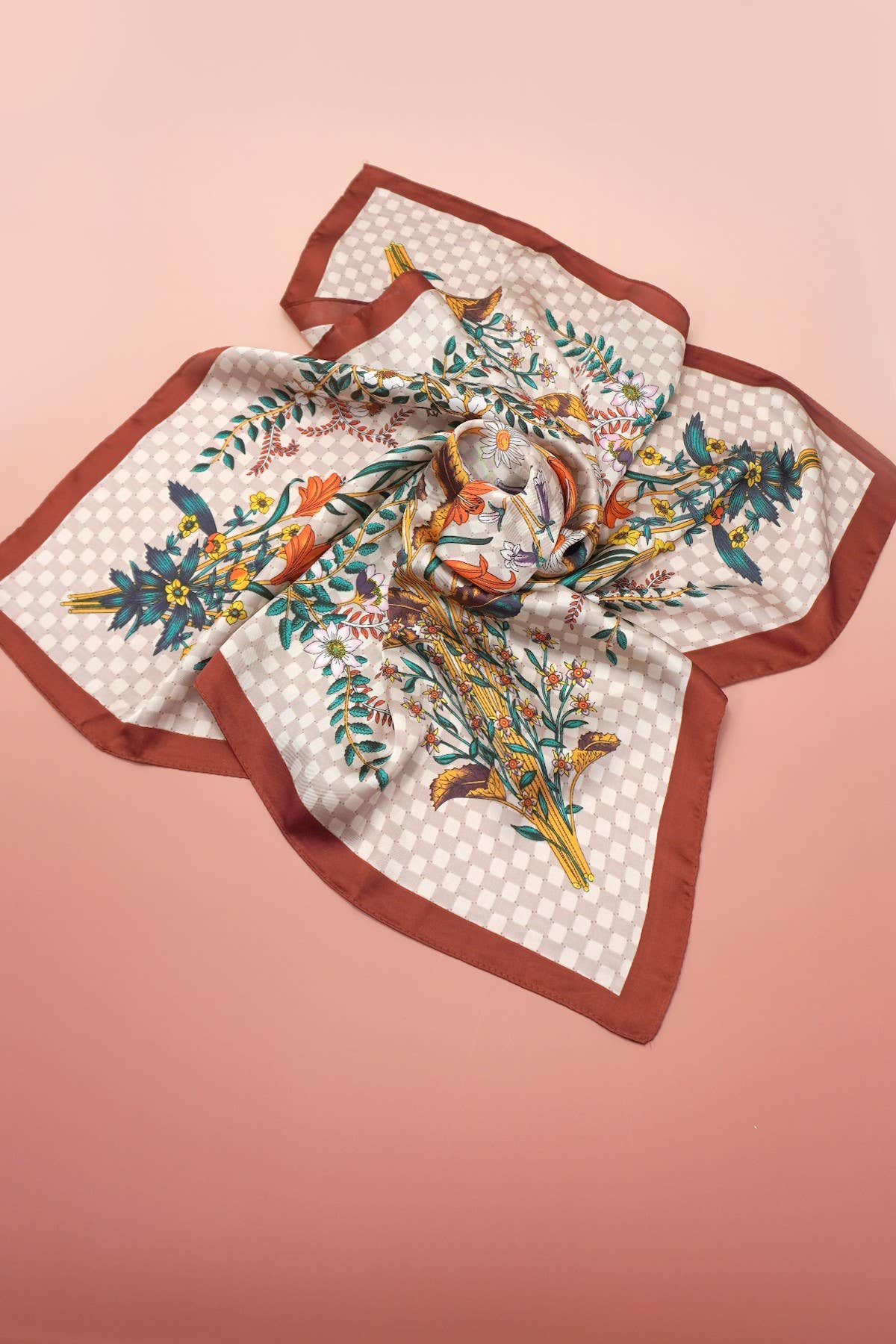 Colorful Lillies Bandana Scarf