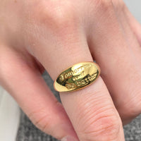 Tomorrow Will Be Better 18K GP Ring