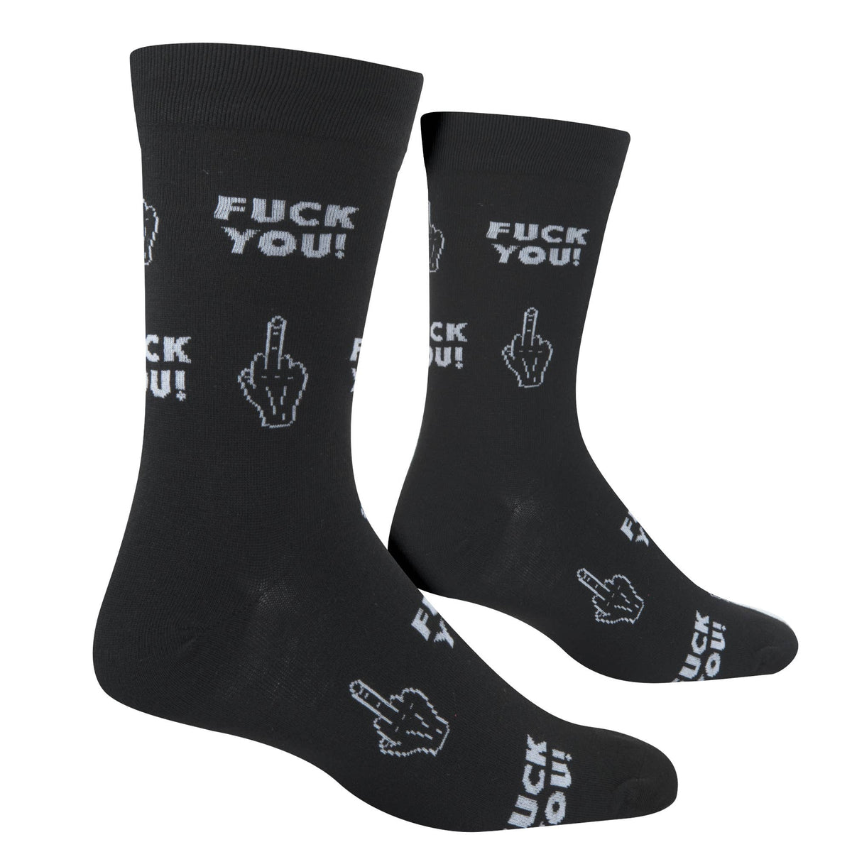 Crazy Socks - Mens Crew - Fuck You