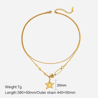 Gold Plated Star Charm Necklace