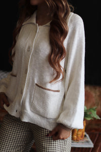 Puppy Love Button Down Cozy Cardigan