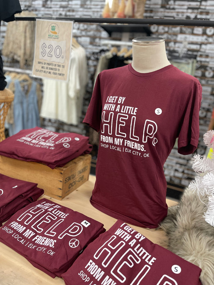 Help 2024 Local Tee - Maroon