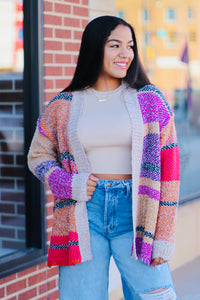 Cozy Colorful Cardigan