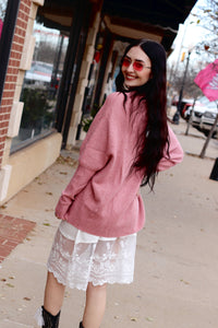 Reece Dolman Sweater + Pink