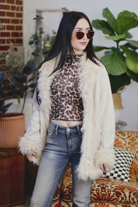 Penny Lane Shaggy Cream Jacket