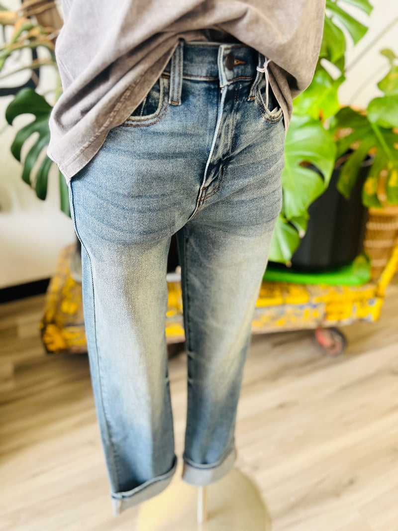 Carrie Cuffed Medium Wash Jeans