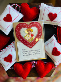 Valentine's Card with Big Heart Message