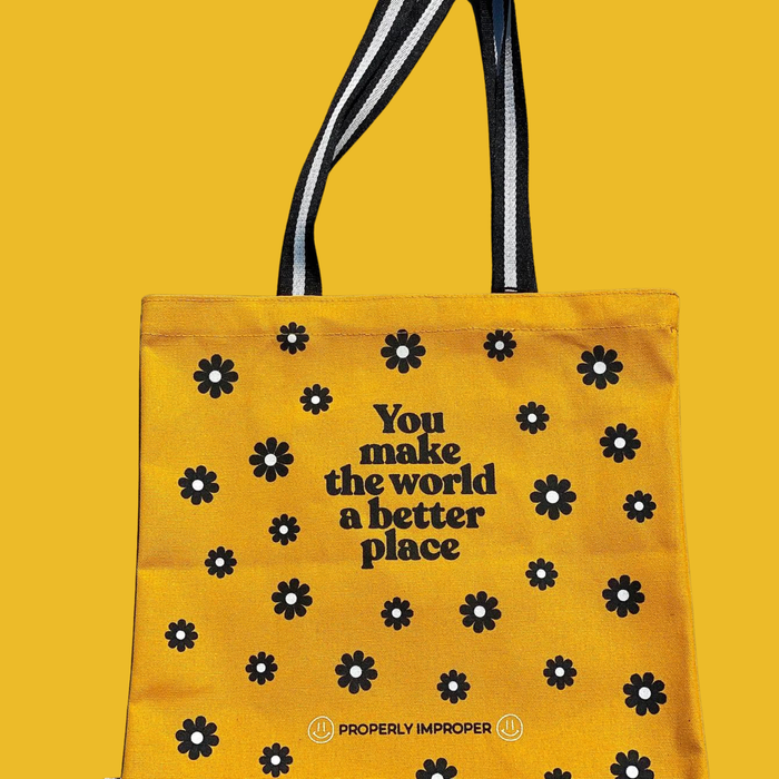 Canvas Tote Bags: You Make the World A Better Place - Canvas Tote Bag