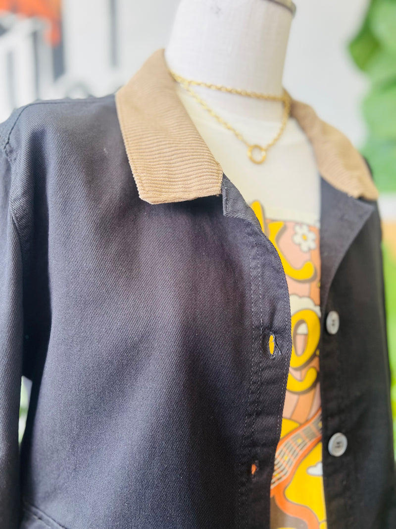 Working Girl Barn Jacket + Black