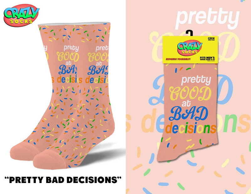 Pretty Bad Decisions - Womens Crew Folded