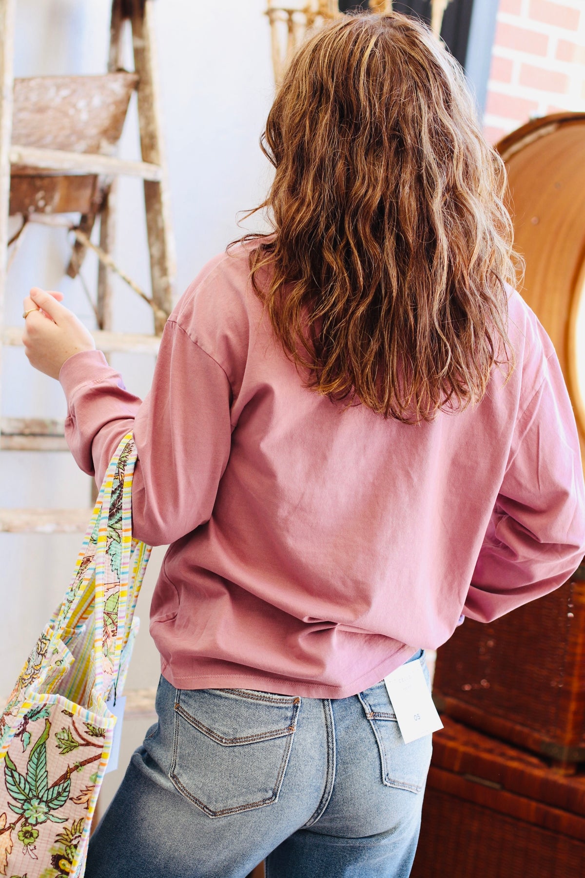 Basic Long Sleeve Top + Mauve