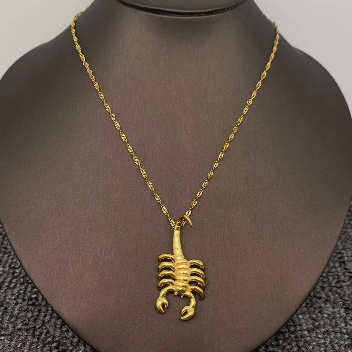 18k Gold Plated Scorpion Necklace