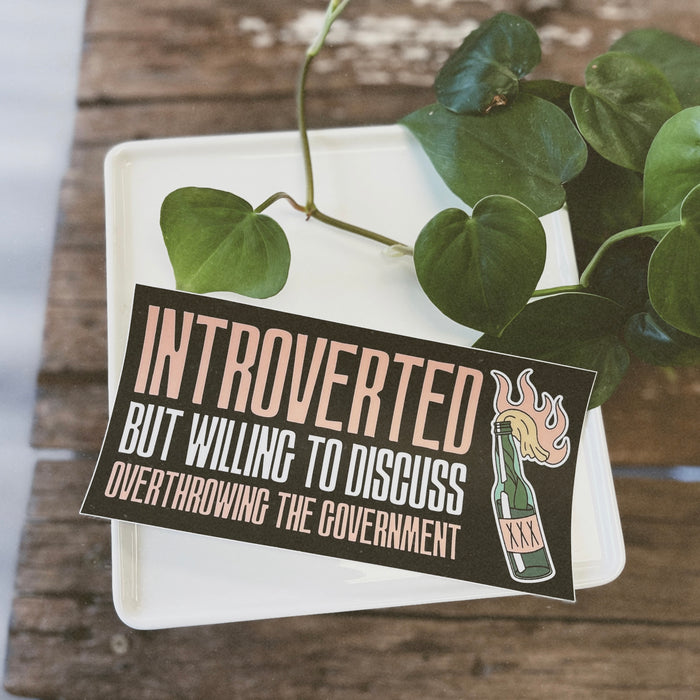 Introverted Bumper Sticker