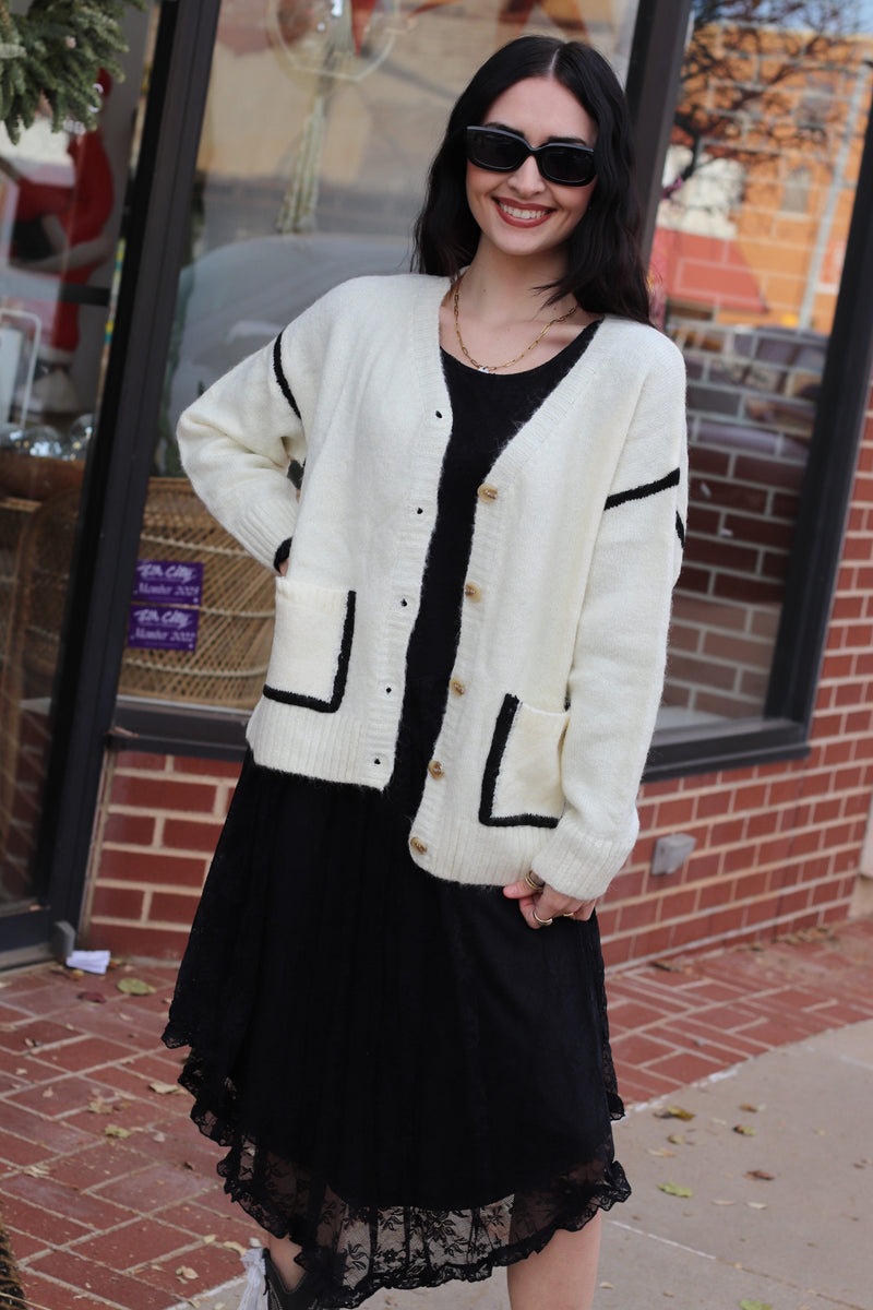 Avery Piping Cardigan