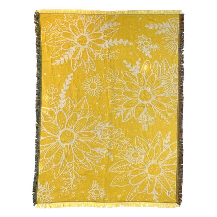Yellow Louisa Woven Blanket - 580 Threads