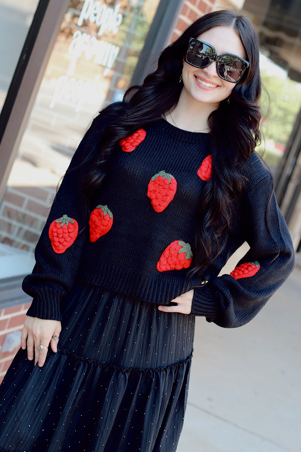 Darling Strawberry Sweater