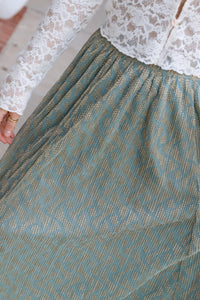 Goldie Flowy Midi Skirt +Sky