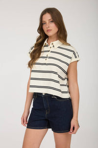 Josie Collared Boxy Top