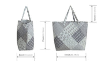 "Charming Greys" Quilted Tote Bag