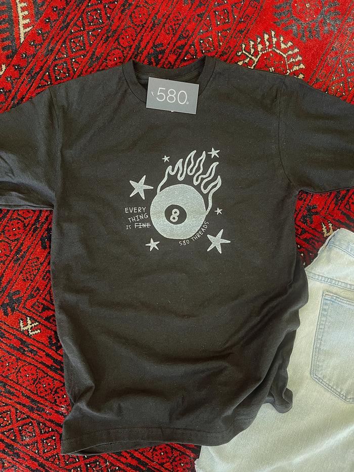Every Thing Is FiNe - Black Tee