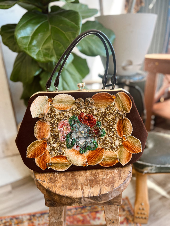 Vault Vintage | Brown Beaded Purse