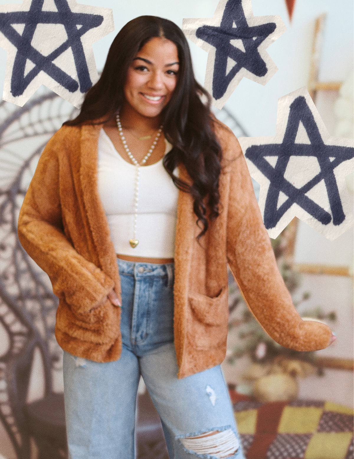 Teddy Hooded Jacket + Khaki | BF '25