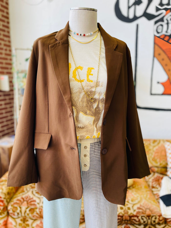 580 Friday Fashion Week Blazer in Coffee