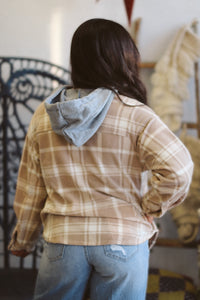 Plaid Hooded Shacket + Mocha | BF '25