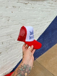 580 Trucker Hat +Hotdog Red