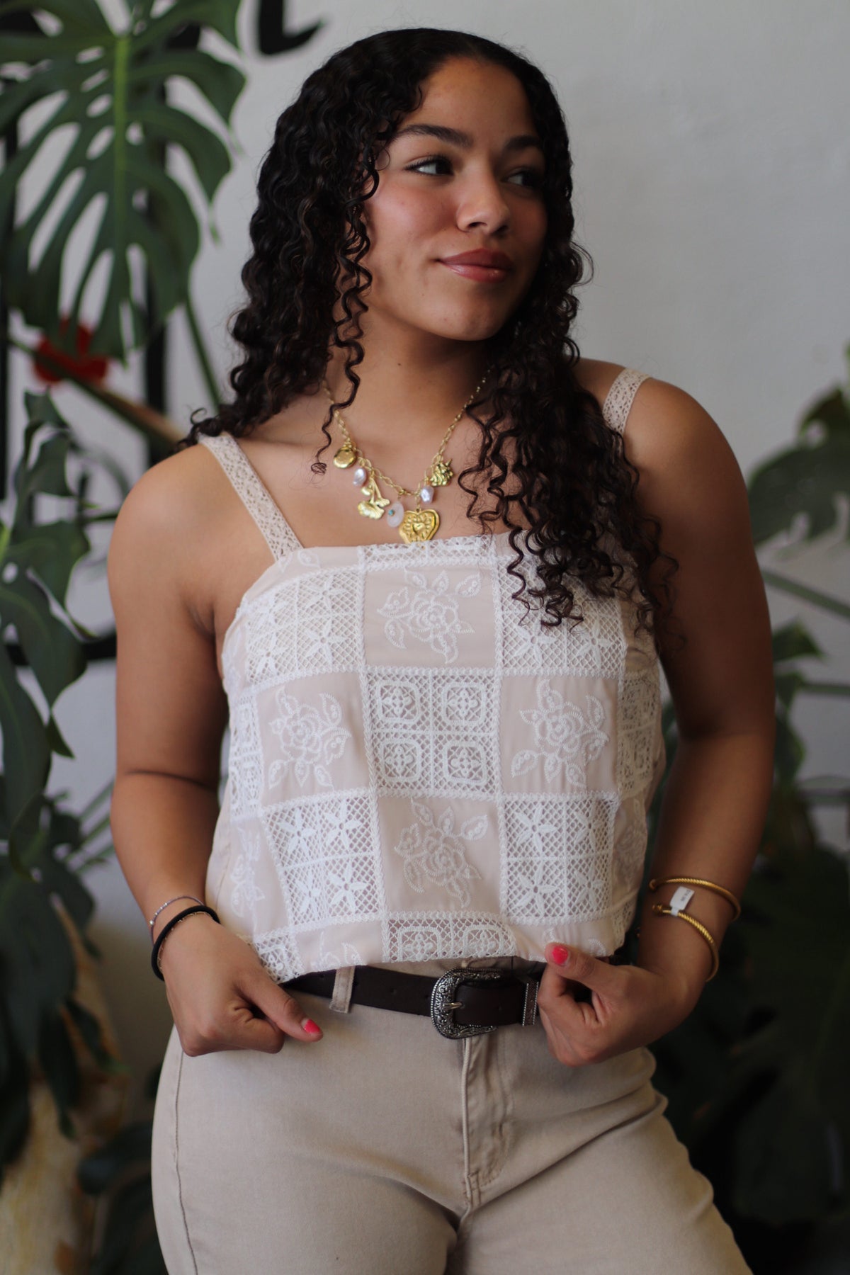 Claire Embroidered Lace Top