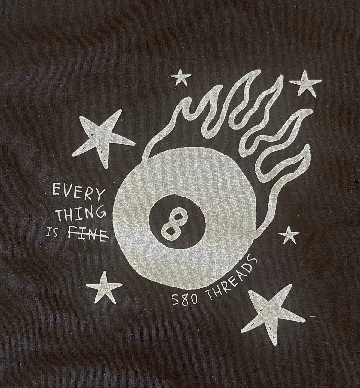Every Thing Is FiNe - Black Tee