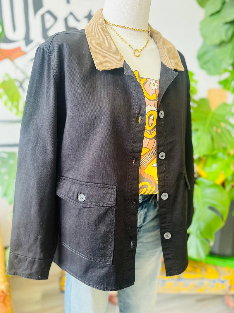 Working Girl Barn Jacket + Black