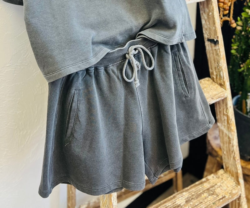 Cozy Terry Shorts + Grey