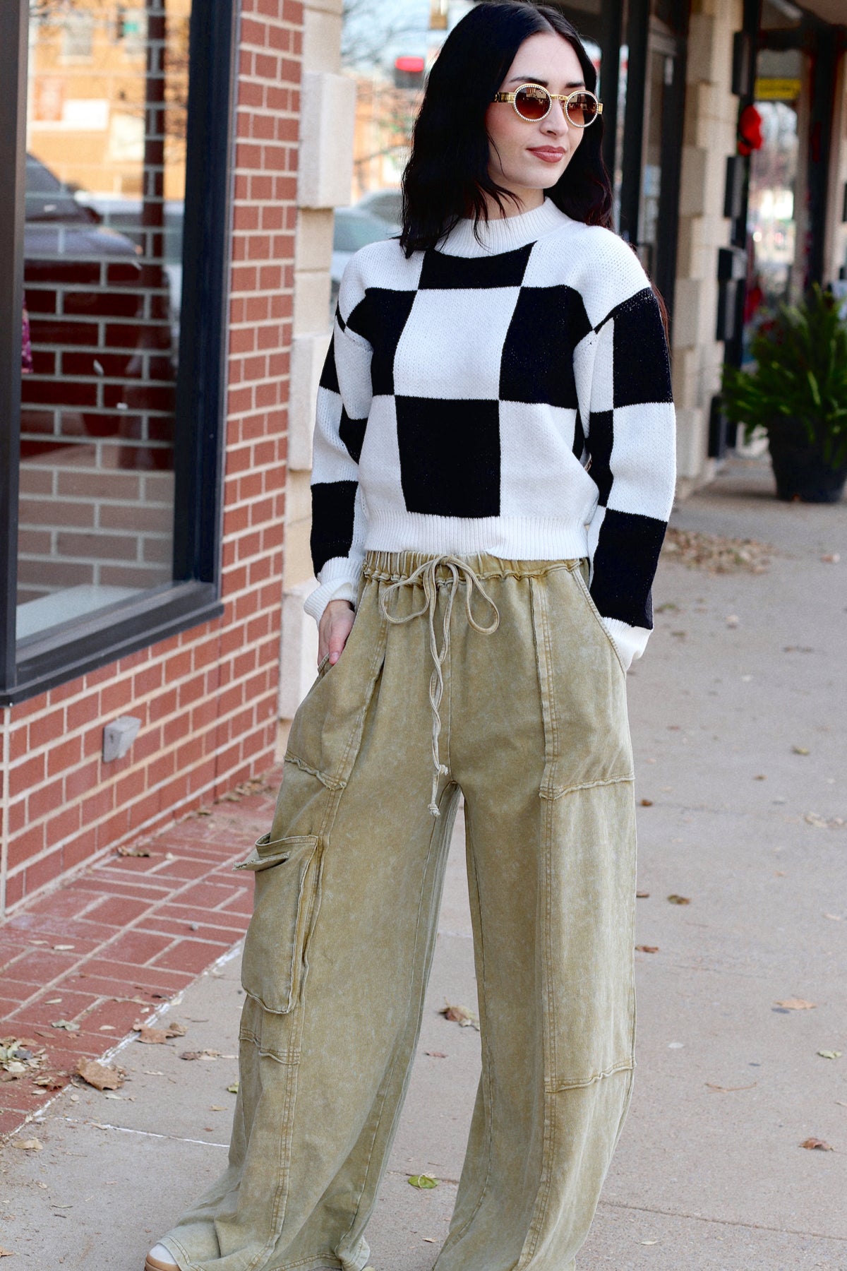 Terry Knit Baggy Pants