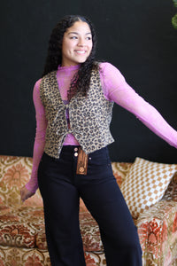 580 Lace Layer Top + Bright Mauve