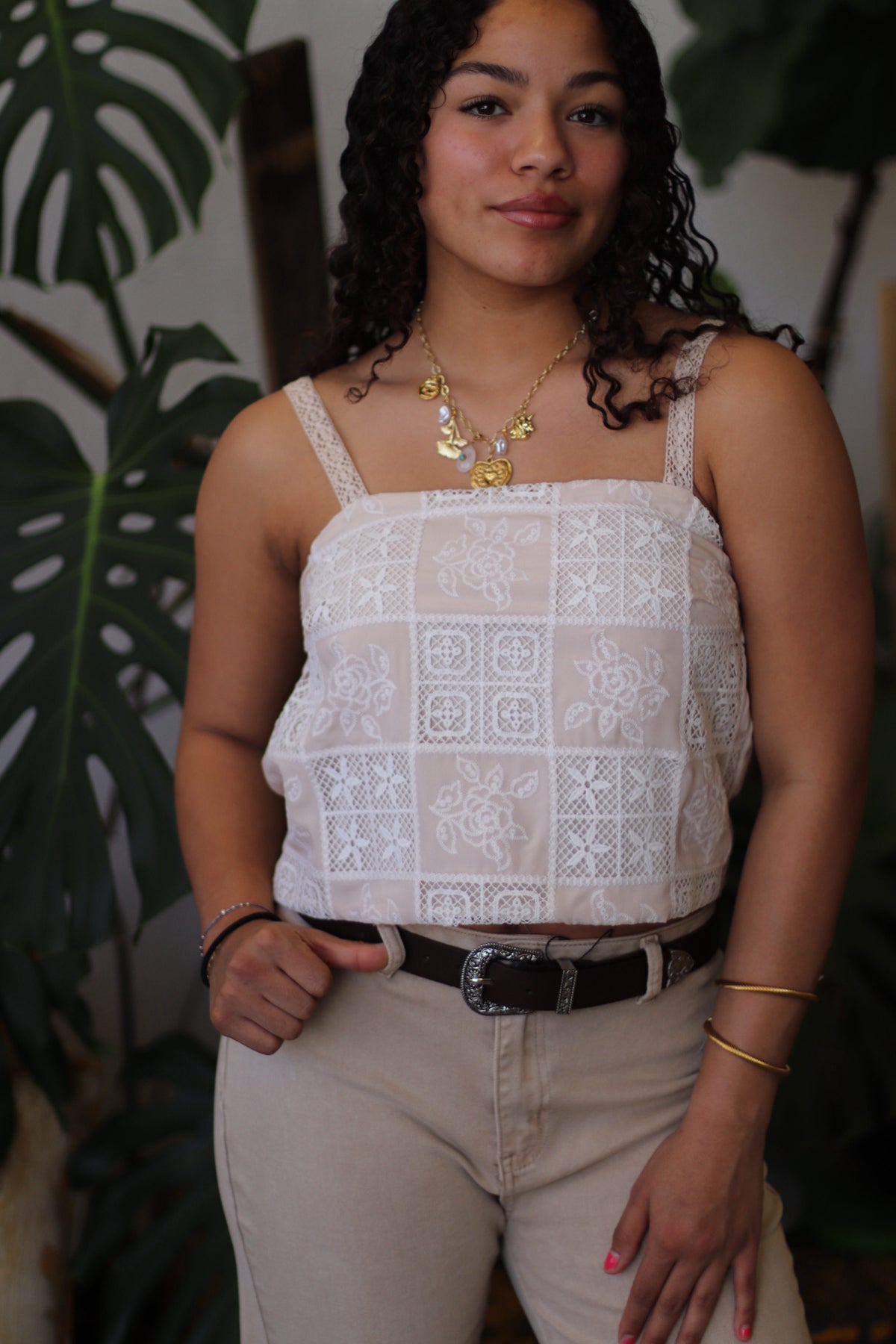 Claire Embroidered Lace Top