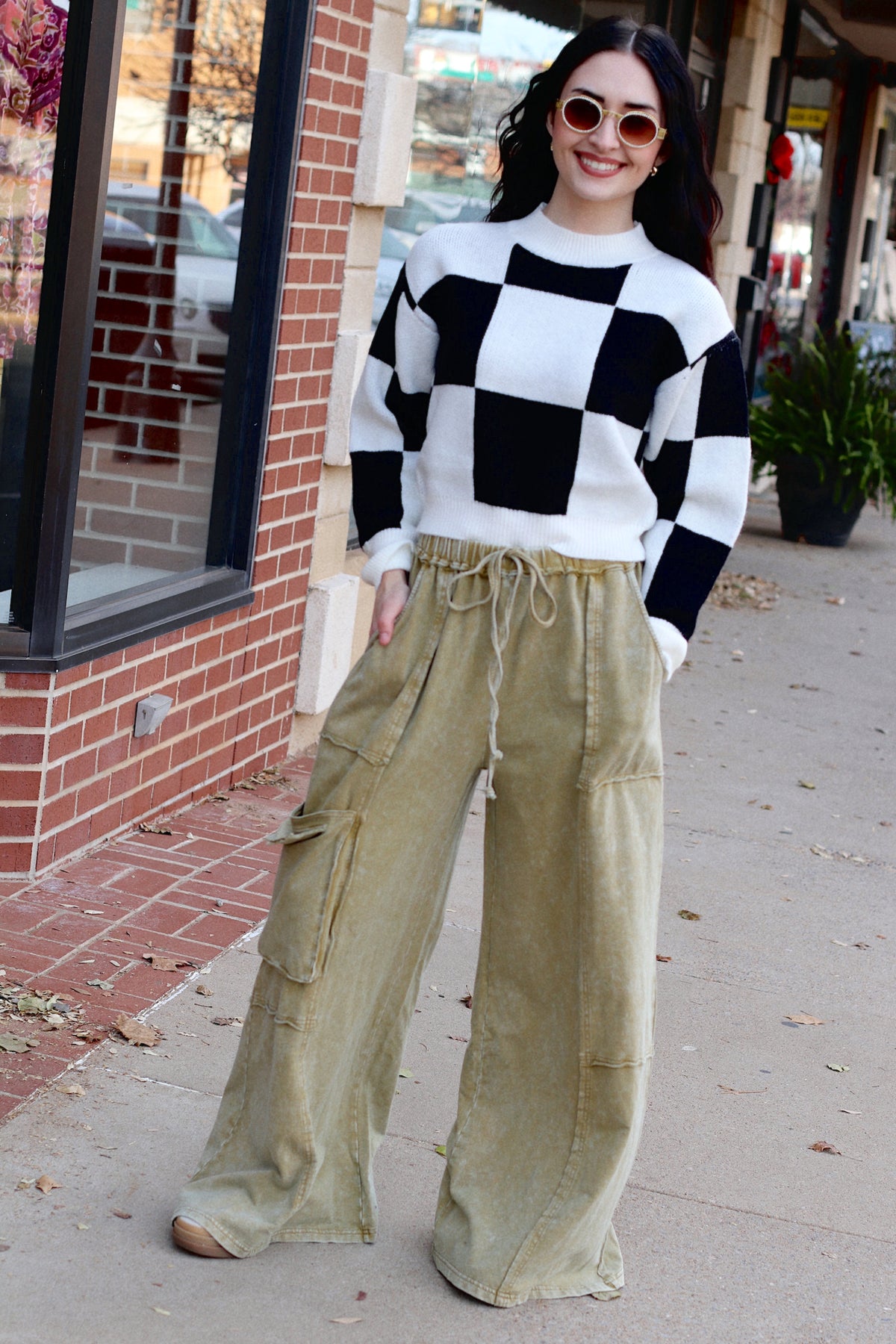 Terry Knit Baggy Pants