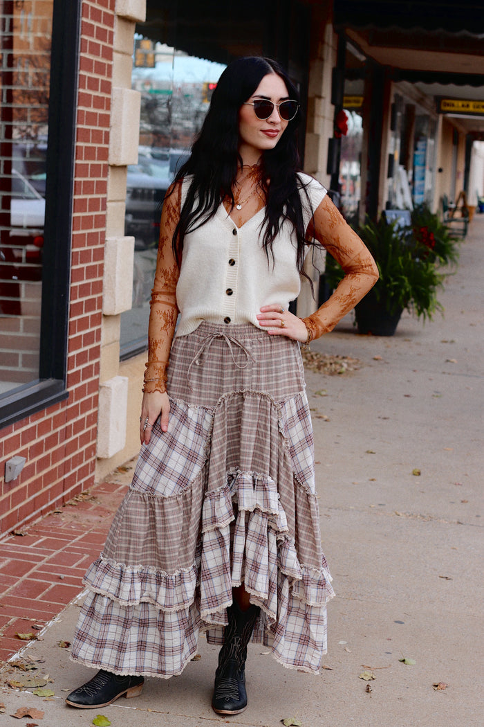 Cottage Core Ruffle Skirt