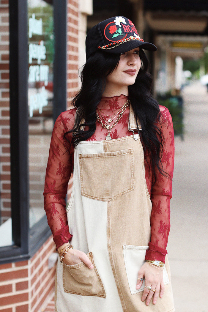 580 Lace Layering Top + Wine