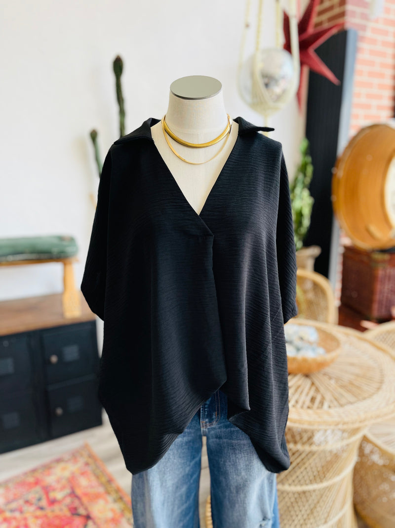 Classic Black Blouse