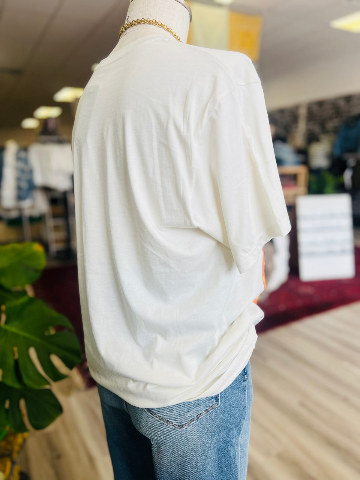 Mineral Wash Rock & Roll Tee + Ivory