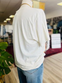 Mineral Wash Rock & Roll Tee + Ivory