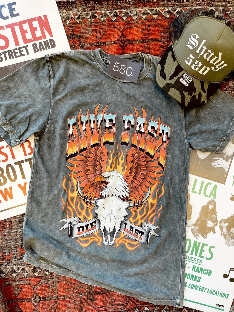 Live Fast Eagle Graphic Tee