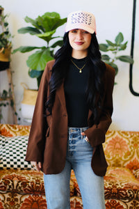 Fashion Week Blazer in Coffee