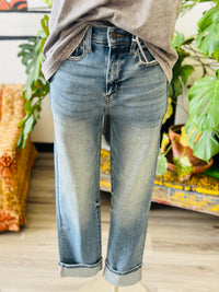 Carrie Cuffed Medium Wash Jeans