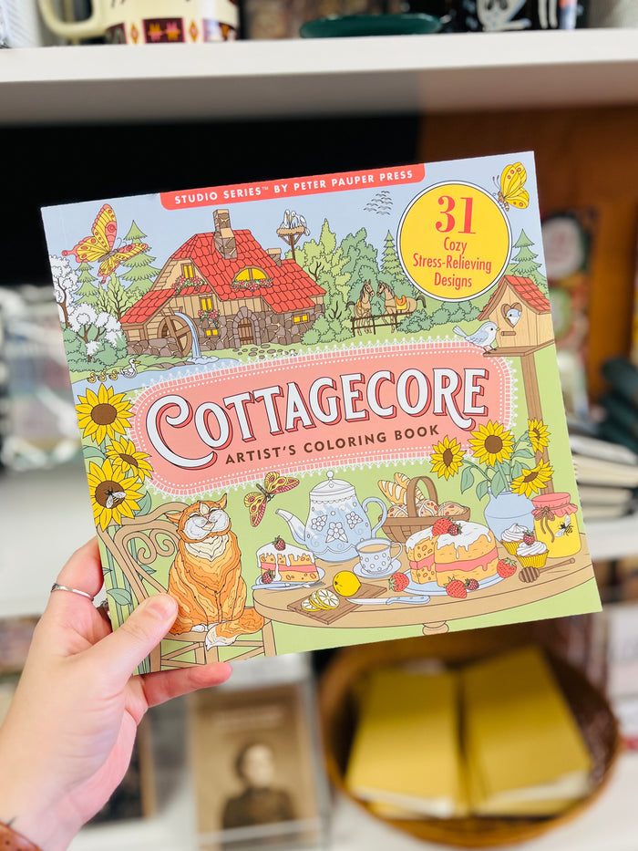 Cottagecore Adult Coloring Book